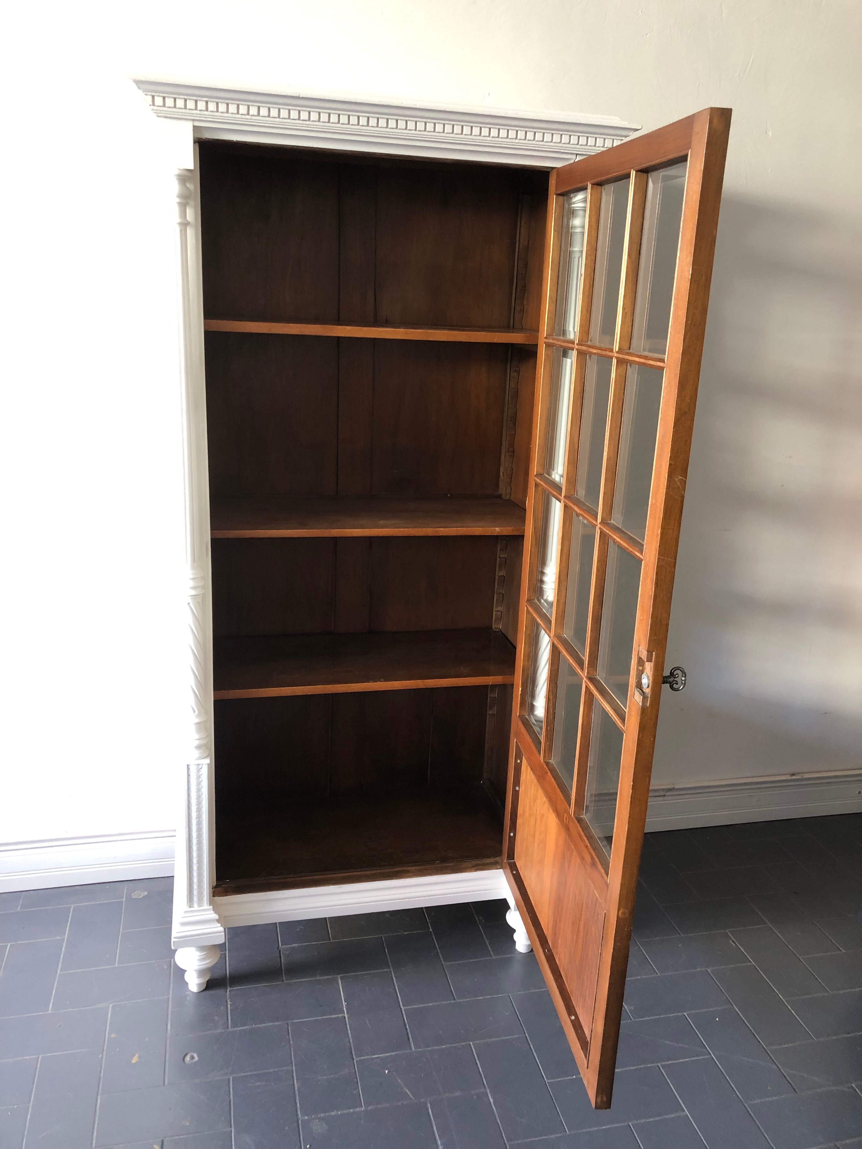 Glass cabinet, chic country cloaker