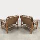 Vintage Swedish 'Junker' easy chairs Bror Boije Dux 'Safari style'