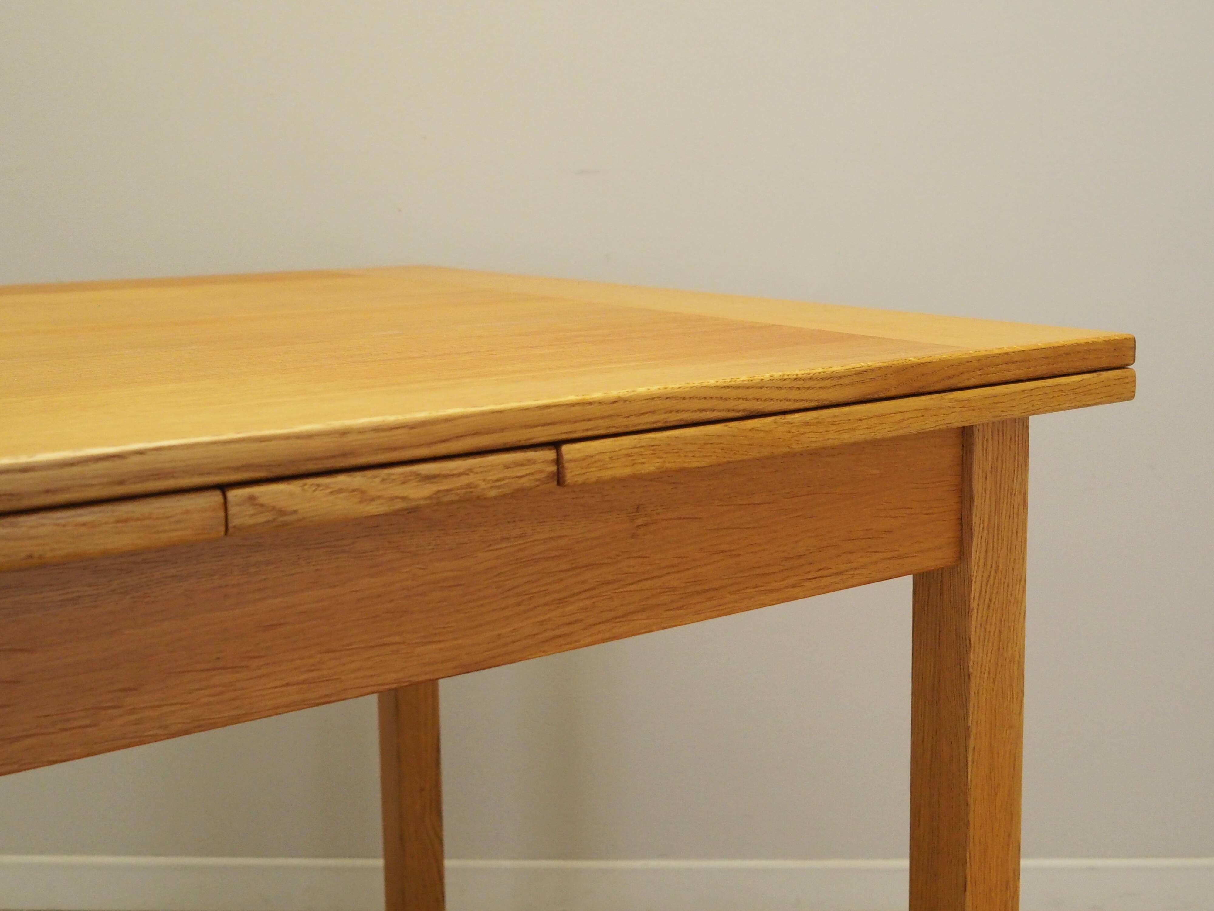 Oak table, Danish design, 1960s, production: Denmark