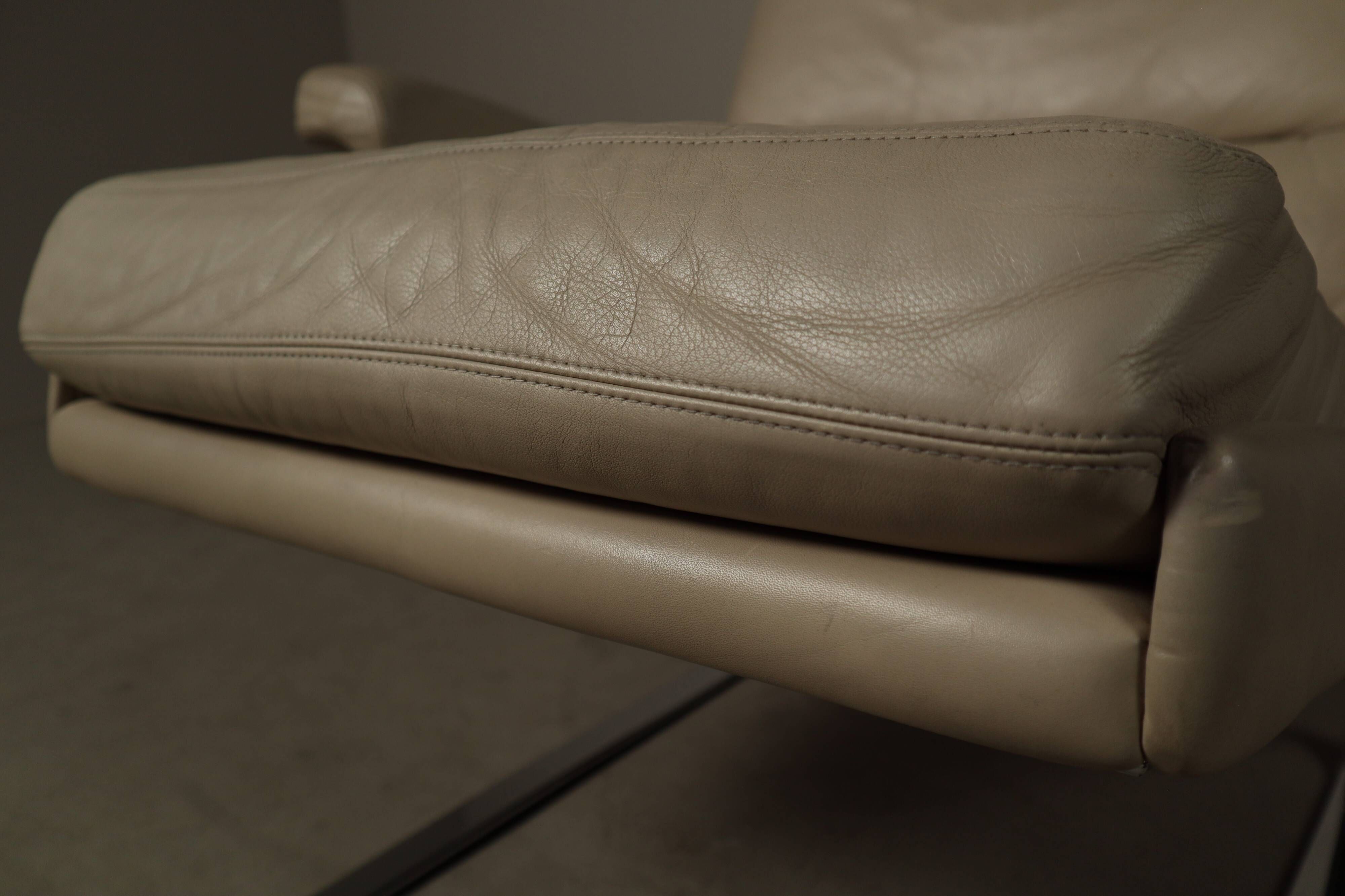 Leather "Swing" lounge chair with ottoman for COR Germany, 1960's