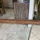 Pair of solid oak farmhouse benches 214cm for rustic table 1950