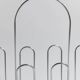 Vintage chrome metal magazine rack - Space Age design from the 1970s - Decorative storage for magazines and books - Elegant retro gift idea