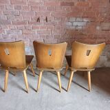 3 Brutalist bistro chairs year 60