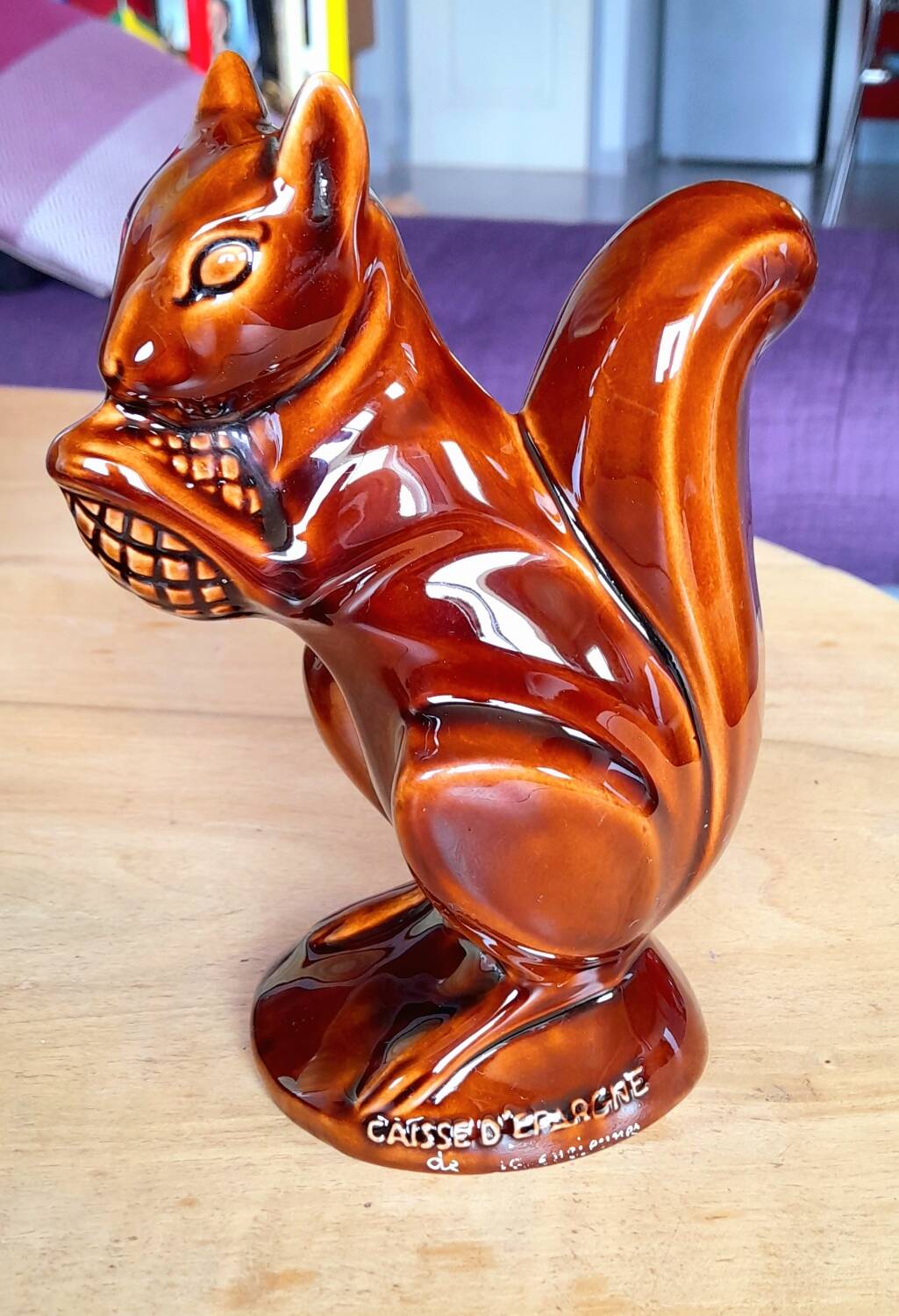 Advertising piggy bank squirrel savings bank