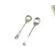 AAR Pair of Tea Spoons, Silver-Plated Brass, Poland, 1960s