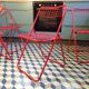 4 ted net mesh folding chairs by Niels Gammelgaard for ikea