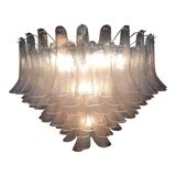 Monumental Murano Glass Selle Light Pink Italian Sputnik Chandelier