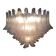 Monumental Murano Glass Selle Light Pink Italian Sputnik Chandelier