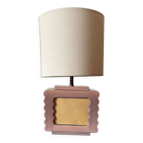 Art deco ceramic table lamp, Andre Fau Boulogne France circa 1940s