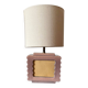 Art deco ceramic table lamp, Andre Fau Boulogne France circa 1940s