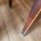 Pair of wood and straw stools