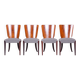 Art Deco Chairs in Beech attributed to Jindřich Halabala for Up Závody, Czechia, 1930s, Set of 4