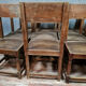 Series of 12 Louis XIII oak chairs circa 1850