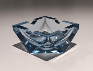 Cendrier en verre art Déco Vintage du XXème siècle, 1930/1940