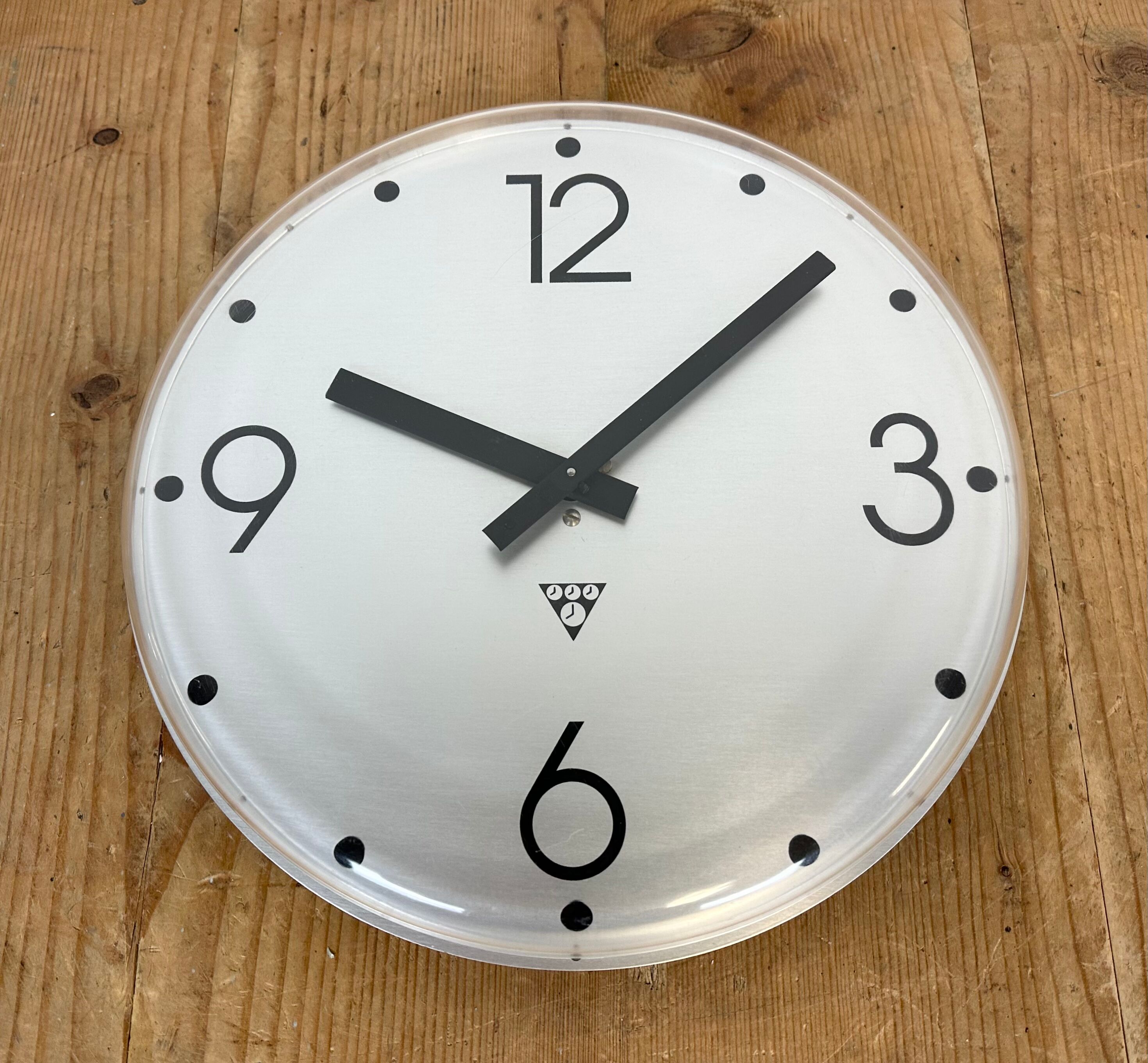 Vintage Office Wall Clock from Pragotron, 1980s