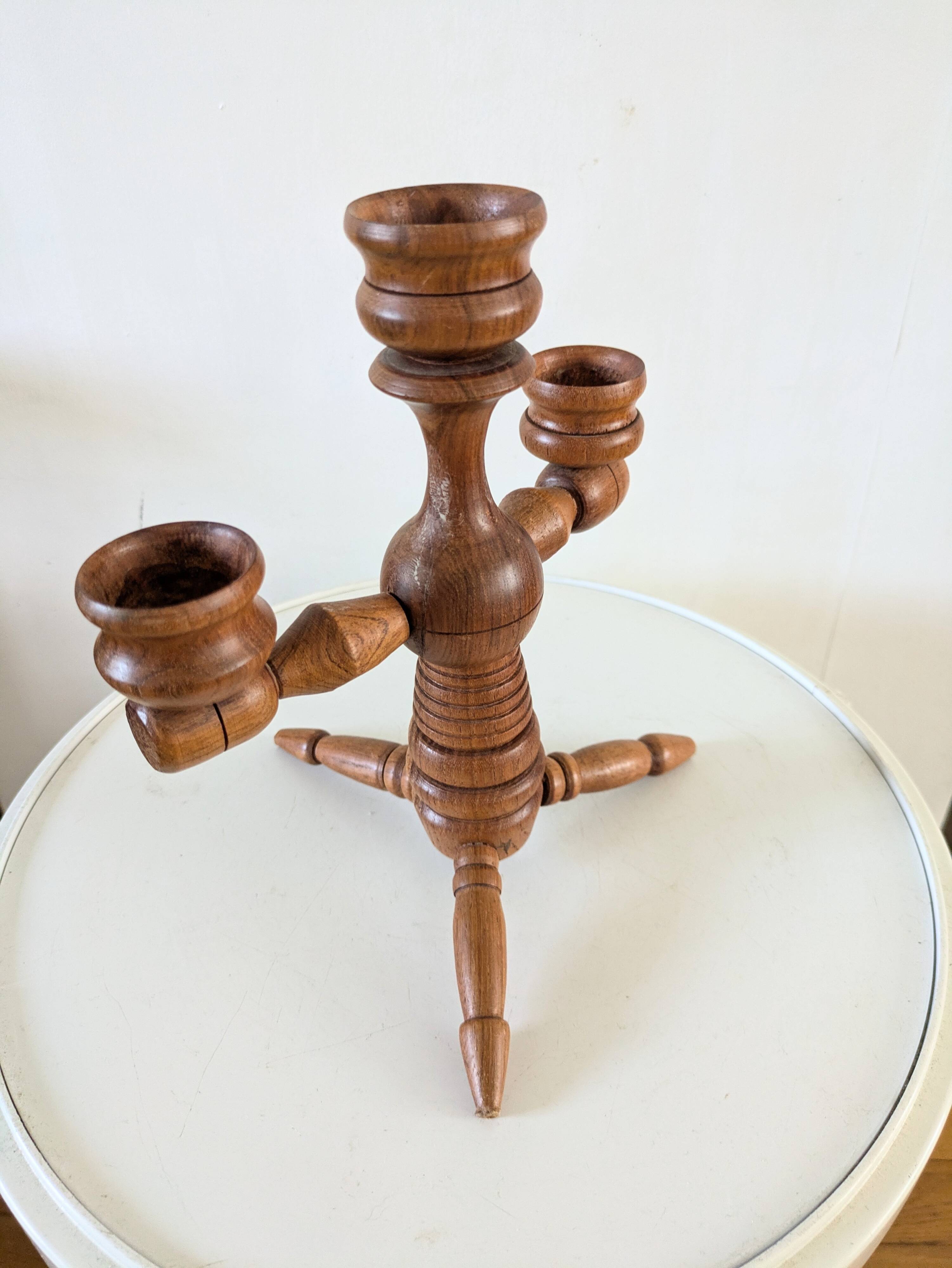 Scandinavian vintage candle holder design from the 60s