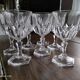 Lot de 7 verres à vin blanc en verre ancien