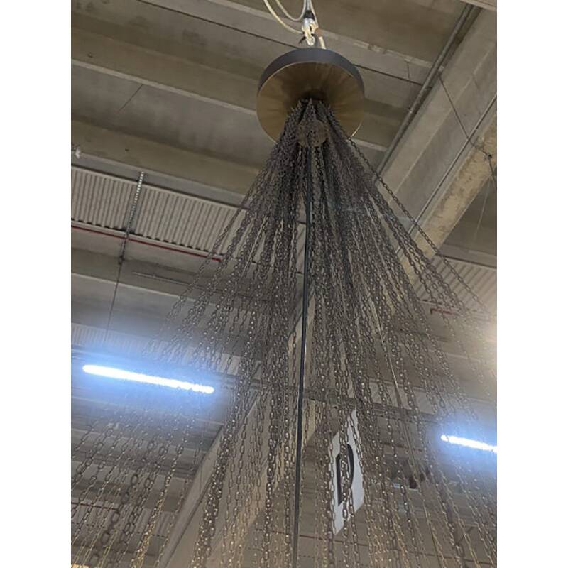 Lustre à gouttes en verre multicolore de style Murano par Simoeng