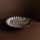Silver-plated metal shell-shaped saladier from Italy, 1960s, vintage fruit and jewellery bowl