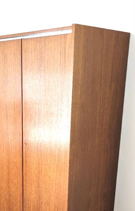 Vintage Scandinavian teak wardrobe, Teak wardrobe from the 60s and 70s