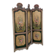 3-panel screen in painted wood