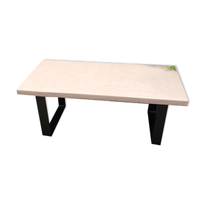 table basse béton et