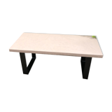 Coffee table concrete and black metal