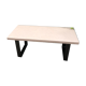 Table basse béton et métal noir