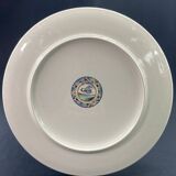 Circular earthenware dish from Gien