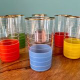 Verres à liqueur et à vin vintage des années 1960
