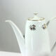Service à thé Bohême en porcelaine et or, Tchécoslovaquie 1950s