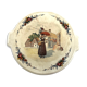Round cake dish with handle Sarreguemines Obernai