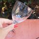 Verres à vin gravés en cristallin vintage