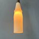 Mid-century long opaline glass pendant light