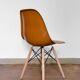 Chaise DSW ochre dark par Charles et Ray Eames pour Herman Miller, années 60