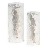 Pair of large size 1970s Murano glass wall lamps by AV Mazzega