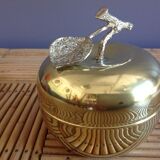 Apple trinket bowl brass