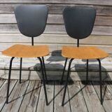 2 chaises sauterelles 1950
