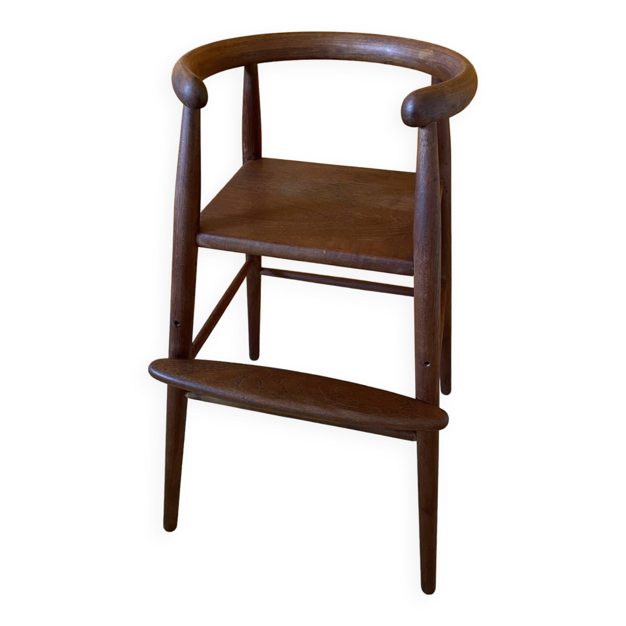 Danish Children's High Chair by Nanna Ditzel for Kold Savvaerk, 1950s