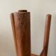 Tabouret en bois verni
