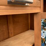 Parisian art deco buffet walnut brut massive 1920