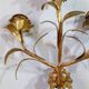 Candlestick wall light late 19th gilded bronze
