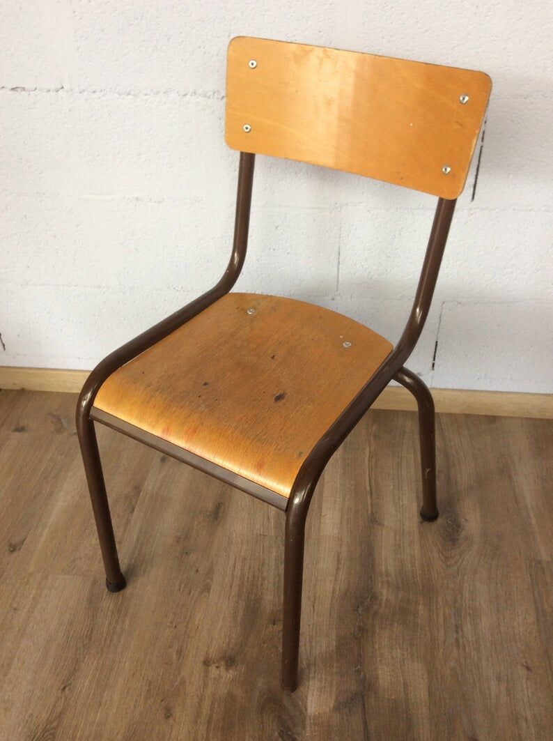 Chaises industrielles collectivités Mullca Delagrave tube & bois