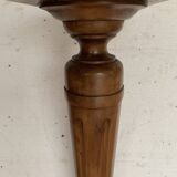 Louis XVI style display column in stained beech, 20th century