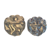 Paire de bougeoirs cristal Daum