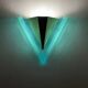 Pair of wall lights with geometric design from the 80s