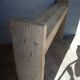 Console brutaliste 148 cm vieux bois massif