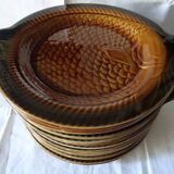 Lot of 12 plates "fish" of Sarreguemines