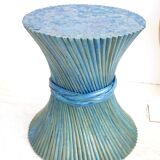 Table bamboo Mc Guire blue lazure