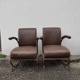 Le Triomphe bridge armchair by Charles Siclis